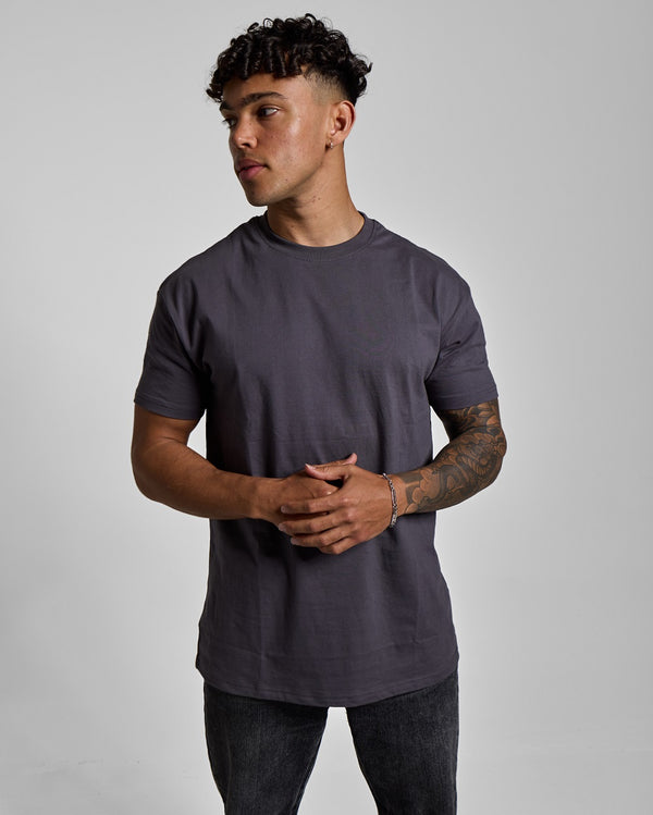 Gray Crew Neck T-Shirt